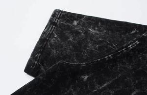 Camiseta Premium para Hombre, Sin Etiqueta, Corte Ajustado, Tejido Grueso, Lavado Ácido, Ecológica, 220 g/m², Negra, Gris, Algodón, Estilo Vintage - Product Image 2