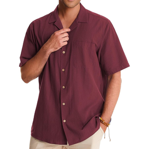 Camisa de Lino para Hombre con Diseño Único, Transpirable, Antiarrugas, con Botones, Estilo Personalizado, Secado Rápido, Ecológica, Último Color - Product Image 3