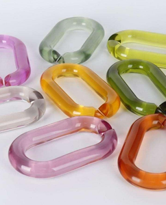 Chaînes en résine époxy transparente de haute qualité, faites à la main, colorées, pour décoration murale, projets DIY, anges artistiques, remise de diplôme - Product Image 1