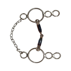 Mors de cheval en acier inoxydable pour l'équitation, mors de levage toutes races, anneau de salive, finition boule, super léger, conception durable - Product Image 3