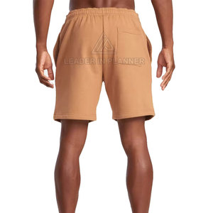 Shorts décontractés en molleton de coton pour homme, style tendance, couleur unie, best-seller, séchage rapide, respirant, fermeture à cordon - Product Image 3