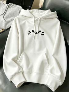 Sudadera con Capucha Personalizada Ecológica para Mujer, Estilo Oversize, con Bordado, Material Spandex/Algodón, para Invierno - Product Image 5