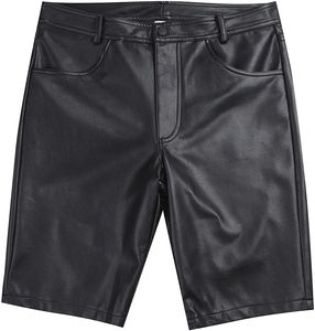Servicio OEM al por mayor: Pantalones cortos de cuero para hombre, nueva llegada, marca privada, cintura elástica, transpirables, de corte alto, estilo Hip Hop, impermeables. - Product Image 2