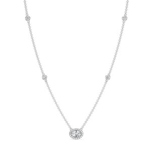 สร้อยคอรูปไข่ประดับเพชร - Product Image 5