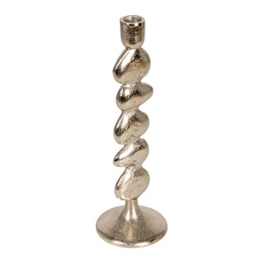 Nordic Creative Melted Metal <b>Tealight</b> Holder Chrome Finish Abstract Daisy Candle Stand Fun & Funky Tabletop Centerpiece for - Product Image 5