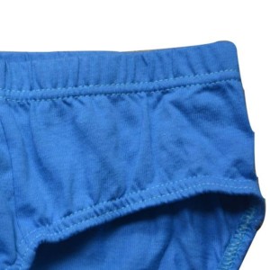 Customizable <b>Men</b> Mid-Rise Solid Blue Boxer Briefs 100% Cotton Knitted Breathable Seamless Eco-Friendly Everyday Wear - Product Image 4