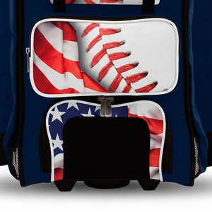 Sacs à roulettes pour équipement de baseball, sacs à roulettes personnalisés par sublimation, sacs à roulettes professionnels pour matchs de baseball pour hommes, sac à dos par sublimation - Product Image 6