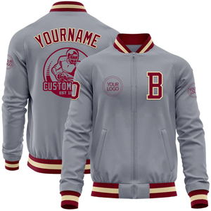 New Design Custom Windproof <b>Varsity</b> <b>Jacket</b> Unisex Front Custom Embroidery High Street Polyester Fleece <b>Bomber</b> <b>Jackets</b> Bulk OEM - Product Image 4