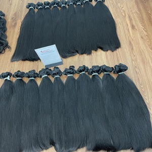 Extensiones de Cabello Humano Virgen Remy Vietnamita al por Mayor, Paquetes de Cabello Natural 100% Liso de Doble Trama de Fábrica - Product Image 5