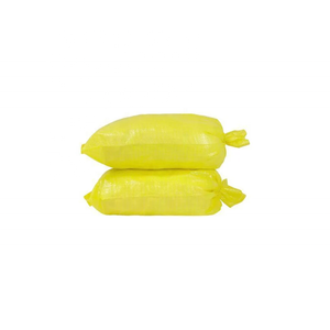 Bolsa tejida de plástico reciclable amarilla, Rollo tejido de PP para embalaje de leña, género de impresión de plástico - Product Image 3