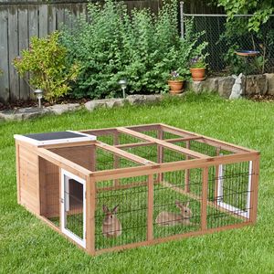 Casa para Mascotas Impermeable, Tipo Jaula para Conejos, Natural, para Animales Pequeños - Product Image 1