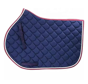 Tapis de selle antidérapant et respirant en gel avec logo personnalisé, style équestre western, coque en coton - Équipement équestre en gros, faible MOQ - Product Image 1