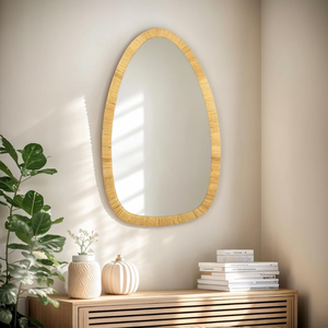 Espejo Decorativo de Pared de Ratán Hecho a Mano en Vietnam, Espejo de Pared Decorativo para Sala de Estar, Dormitorio, Baño, Buen Precio - Product Image 3