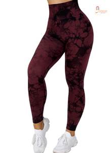 Pantalon de yoga en coton tricoté uni décontracté multi-poches, legging de sport moulant taille haute à compression pour la course à pied - Product Image 2