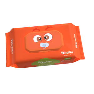 Lingettes humides pour bébé KINKIN non tissées, antibactériennes, hydratantes, protection UV, 80 pièces, parfum thé vert, personnalisables - Product Image 1