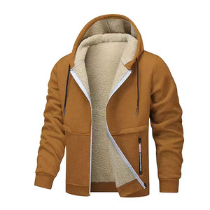 Sweat-shirt à capuche décontracté pour homme en molleton épais 100 % coton anti-boulochage, sweat-shirt lourd - Product Image 4