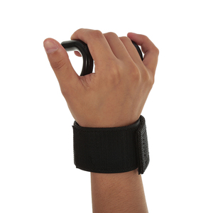 Heavy Duty Non Slip Weightlifting Wrist <b>Hooks</b> With Neoprene Padded Straps For Deadlifts Pull Ups And Power Training - Product Image 6