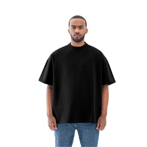 Thương Hiệu Sang Trọng Cao Cấp Sợ Hhãi Người Đàn Ông 100% Cotton T-Shirt Quá Khsize Tùy Chỉnh Hip Hop T-Shirts Với Thêu Logo Vải Dệt Kim - Product Image 1