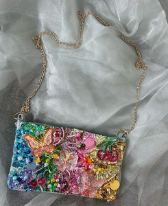 Bolso de Mano Multicolor de Moda para Mujer, Elegante Bolso de Diseñador con Líneas Elegantes y Combinación de Colores Vibrantes - Product Image 1