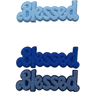 Parche Termoadhesivo Bordado con la inscripción BLESSED, Aplique de Tela Decorativo para Chaqueta, Jeans, Ropa Exterior, Mochila, Sombrero, Costura DIY - Product Image 2
