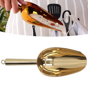 Modern Beverage Ice Scoop Metal Serving <b>Tool</b> Metal Ice Scoop <b>Bar</b> Accessory Minimalist Reusable Drinkware <b>Tool</b> - Product Image 5