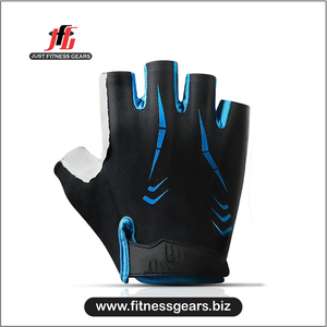 Gants de cyclisme mi-doigts en cuir véritable de haute qualité, blancs, pour la course estivale et hivernale - Product Image 2