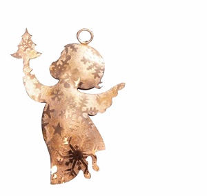 2025 nouveau Design classique indien artisanat ornement de noël de haute qualité suspendu décoration en métal usine de Style moderne - Product Image 3