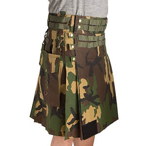 Nouveau Kilt Tactique Utilitaire pour Homme, Motif Camouflage Woodland, Tissu Coton Durable, Multiples Poches 2026 - Product Image 5