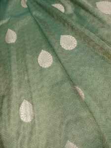 Petal Zari Brocade Fabric | Dyeable Nylon Jacquard Fabric | Lightweight Ethnic Brocade Fabric for Fashion Applications - Product Image 3