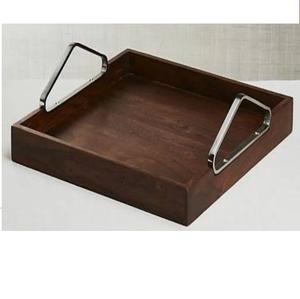 Bandeja de Servicio de Madera Hecha a Mano con Asa de Diseño para Hoteles, Cocina, Hogar, Otros Eventos y Uso en Restaurantes de Comida Rápida - Product Image 4