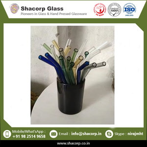 Premium <b>Reusable</b> Glass <b>Straws</b> for Smoothies, Milkshakes, Tea, Coffee, Cocktails, and Cold Drinks - Product Image 6