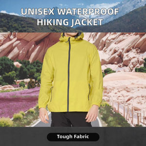 เสื้อแจ็คเก็ตกันลมคุณภาพสูงแบบมีฮู้ด กันน้ำ เหมาะสำหรับเดินป่ากลางแจ้ง มีซิปสำหรับวันฝนตก  มีจำหน่ายแล้ว - Product Image 2