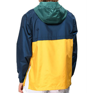 OEM Custom Logo Print Waterproof Outdoor Sportswear Jackets Low MOQ Windbreaker Pullover Quarter Zip Windproof Anorak Jacket - Product Image 5