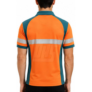Camisas polo de trabajo diario para hombre, camisetas transpirables de mezcla de algodón de manga corta con cuello, ropa cómoda para uniforme de oficina - Product Image 4