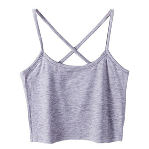 Women Knitted Solid Color Halter Neck Crop Tank <b>Top</b> Casual Style Green - Product Image 3