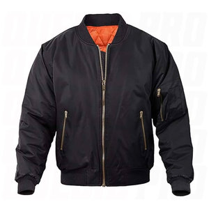 Chaqueta Bomber para Hombre, Estilo Casual de Otoño e Invierno, Chaqueta Cálida a Prueba de Viento, Abrigo de Vuelo para Exteriores, Prenda de Moda para Uso Diario - Product Image 1