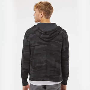 Sweat-shirt décontracté pour homme, coupe ample, fermeture éclair, 100% coton French Terry, avec poche kangourou, écologique - Product Image 2