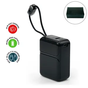 Estación de Energía Portátil de Plástico de 20K MAh, Carga Rápida de 45W, Cables Tipo-C, Batería de Litio-Polímero, Pantalla LCD - Product Image 3