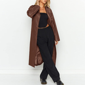 Abrigo Largo de Invierno para Mujer, Chaqueta de Piel de Cordero Negra, Personalizada, de Alta Calidad, 2023 - Product Image 5