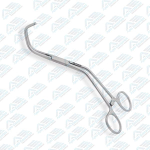 Pince à aorte Lambert Kay de 20 cm (8 pouces) à mâchoires DeBakey angulées et non traumatiques, tiges angulées, en acier inoxydable, instrument de chirurgie générale - Product Image 4