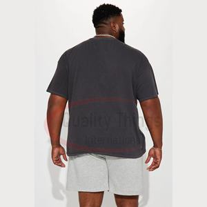 Chemises à la mode fabricants délavé graphique vintage lavé t-shirts nouveau design noir imprimé lavage t-shirt pour hommes t-shirt surdimensionné - Product Image 4