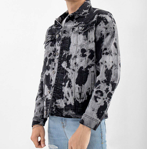 AMDAA ENTERPRISES <b>Men's</b> Vintage Washed Denim <b>Trucker</b> <b>Jacket</b> Long Sleeve Casual Eco-Friendly Breathable Horn Button Front - Product Image 6