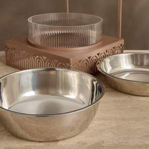 Juego de Cazuelas Clásico Moderno para Buffet, Calentador de Alimentos Metálico con Revestimiento Esmaltado, Tapa de Acero Inoxidable Ecológica, Soporte para Ollas, Ideal para Fiestas - Product Image 4