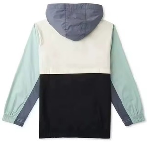 Ensemble coupe-vent unisexe grande taille 100 % coton pour la maternité, veste décontractée unie respirante, survêtement deux pièces, vente en gros - Product Image 4