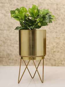 Maceta Metálica de Última Generación, Precio Accesible, Elegante Maceta para Interiores, Exteriores, Jardín, Balcón, por M/S SHAAD HANDICRAFTS - Product Image 6