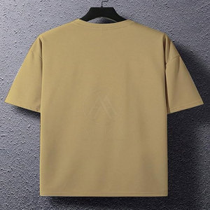 เสื้อยืดโอเวอร์ไซส์ผู้ชาย ดีไซน์ใหม่ ผ้าฝ้าย 100% ขายส่ง เสื้อผ้าแฟชั่นทรงหลวม พิมพ์ลาย เสื้อยืดโอเวอร์ไซส์ผู้ชาย - Product Image 3