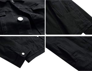 Men's Premium <b>Denim</b> <b>Jacket</b> Vintage Washed Cotton Button Front Casual Streetwear Fashion Outerwear <b>Custom</b> OEM ODM Wholesale Fit - Product Image 2