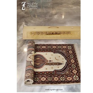 พรมละหมาดทำมือจากขนสัตว์ธรรมชาติจากซัพพลายเออร์อินเดีย ยี่ห้อ Ethereal Peace  นุ่มสบาย เหมาะสำหรับการละหมาดที่บ้าน - Product Image 5