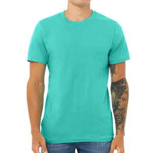 เสื้อยืดคอกลมแขนสั้นทรงหลวมสำหรับผู้ชาย ผ้าฝ้าย 100% แห้งเร็ว ระบายอากาศได้ดี เสื้อยืดลำลอง - Product Image 1
