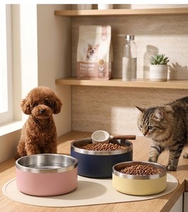 Tazón Aislado para Perros de 18oz, 32oz, 42oz, Doble Pared, Acero Inoxidable 304, Comedero para Mascotas, Antideslizante, Gran Capacidad, para Perros y Gatos - Product Image 3